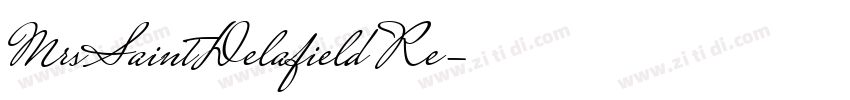 MrsSaintDelafield Re字体转换